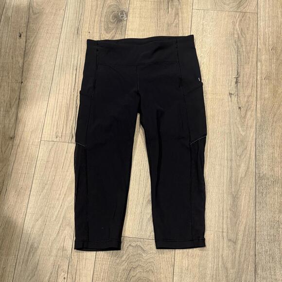 Lululemon Black Women's Leggings Size 6 - Picture 1 of 3